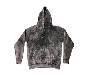 Unisex Vintage Raglan <b>Black</b> Acid Wash Hoodie Sweatshirt Cotton Blended Streetwear Vintage <b>Black</b> Pullover Hoodie - Product Image 1