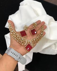 Collar de Circonita Cúbica de Alta Calidad con Acabado Mate y Pendientes a Juego, Ideal para Bodas, Fiestas Universitarias, Fiestas de Cumpleaños - Product Image 3