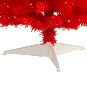 Cá Nhân Giá Rẻ 3ft 90Cm Pre-Thắp Sáng Màu Đỏ Nhân Tạo Cây Giáng Sinh Cho Kỳ Nghỉ Văn Phòng Lễ Hội Nguồn Cung Cấp, Trắng Ấm Đèn LED - Product Image 6