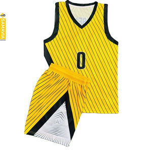Maillots de basket-ball Samavia en polyester imprimés personnalisés ensemble de vêtements d'équipe pour adultes uniformes d'été respirants à séchage rapide - Product Image 5