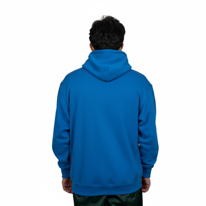 Sweat à capuche surdimensionné de haute qualité pour hommes, style hip-hop, couleur unie, polaire, streetwear, 100% coton, poche basique, sweat à capuche - Product Image 2