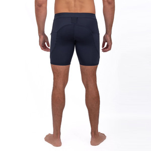 Pantalones cortos de compresión de secado rápido ecológicos para hombre, elásticos, cintura media, Fitness, gimnasio, deportes, entrenamientos, correr, entrenamiento sólido - Product Image 6