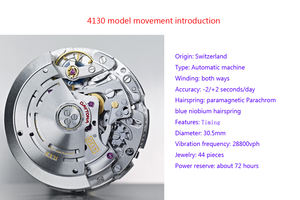 Mouvement 4130 de marque de luxe, pièces d'origine, automatique mécanique, remontage automatique, importé, compatible avec le modèle d'origine - Product Image 6