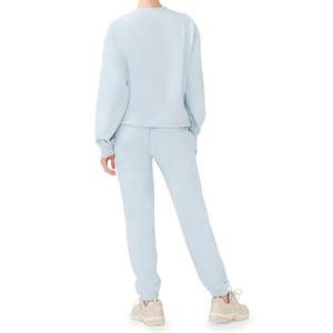 Logo personnalisé femmes ensemble de survêtement d'hiver 100% coton respirant avec panneau patchs et col à capuche en gros disponible - Product Image 2