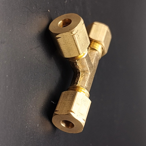 Áp lực cao Brass bspt Compression Union TEE mạ xử lý bề mặt phụ kiện đường ống - Product Image 4