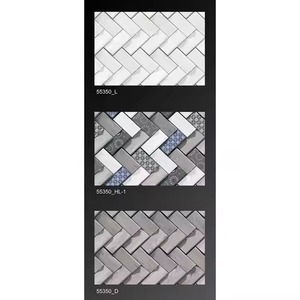 Suministro DE LA EMPRESA 300x450mm Estructura de piedra 30x45cm Cerámica 3D 12x18 Azulejos de pared para decoración de paredes exteriores e interiores de villas - Product Image 2