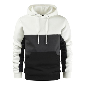 Sweat à capuche d'hiver personnalisé pour homme, en molleton de coton épais avec broderie et impression en relief - Product Image 1