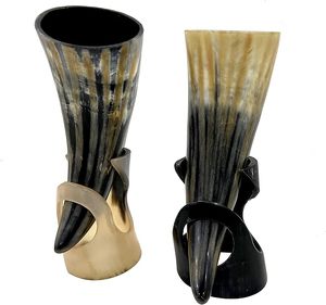 Cuerno Vikingo Tradicional para Beber con Diseño de Mitología Nórdica, Cuerno Vikingo Nórdico Antiguo para Cerveza de Hidromiel y Uso Ceremonial - Product Image 6