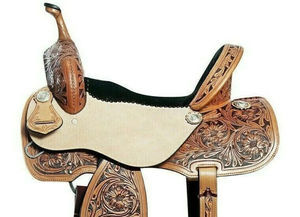 Selle Western Horse Premium | Selle de cow-boy en cuir synthétique de haute qualité et selle d'équitation de plaisir pour le confort et la performance - Product Image 3