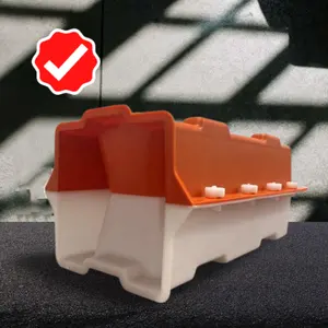Ollow-Molde de plástico para bloques de hormigón, molde de bloque de cemento hueco entrelazado con agujeros