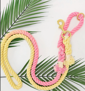 เชือกจูงผ้าฝ้าย - อุปกรณ์เสริม Nebula Tie Dye เชือกฝ้ายสีที่กําหนดเอง ชุดสายจูงสุนัขแฮนด์เมด ชุดสายจูงสัตว์เลี้ยง - Product Image 1