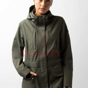 Veste d'équitation légère pour femme avec panneaux extensibles respirants coque résistante à l'humidité coupe flexible et ergonomique à vendre - Product Image 1