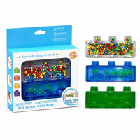 Blocs de construction sensoriels souples et flexibles, jouet à presser avec perles colorées, jouet à empiler et à torsader pour les tout-petits et les enfants, pour l'apprentissage et le jeu