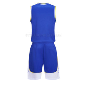 Tenue de basketball personnalisée pour hommes, 100 % polyester, séchage rapide, respirante, impression de logo personnalisé, faible MOQ, ensembles pour joueurs - Product Image 3