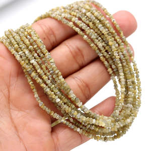 Perles de diamant brut jaune naturel non taillées pour la fabrication de bijoux - Product Image 4