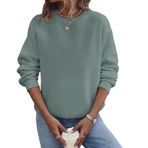 New Arrival Luxury Long Sleeve Neck Solid Comfortable Casual <b>Women's</b> Cotton Heavyweight Waterproof Winter Sweatshirt Bangladesh - Product Image 1