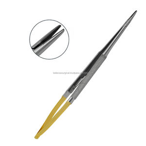 Portaagujas Castroviejo T/C de 7 pulgadas, recto, con bloqueo, de carburo de tungsteno, para cirugía dental, de primera calidad - Product Image 1