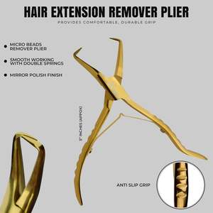 Extensions de cheveux de qualité supérieure, faites à la main, couleur plasma dorée, avec étiquetage privé - Product Image 3