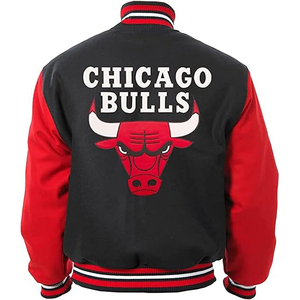 Chaqueta de lona para hombre Chicago Vintage Baseball Bomber Letterman Varsity Ultra Game transpirable invierno High Street negro - Product Image 2