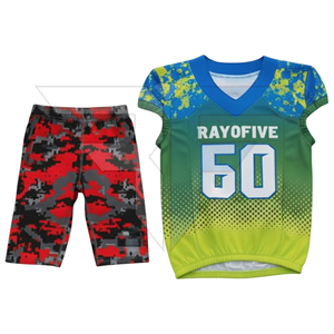 Uniforme de Fútbol Americano con Accesorios, Manga Corta, Secado Rápido, Hecho en Pakistán, con Bolsa - Product Image 1