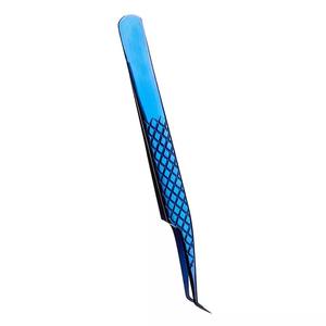 Meilleure vente pince à cils bleu titane acier inoxydable de haute qualité en vrac prix bon marché - Product Image 6