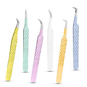 แหนบต่อขนตาไทเทเนียมสีดำสแตนเลสสตีลเครื่องมือเพื่อความงามใช้ในปริมาณงานส่วนตัวได้ง่าย - Product Image 5