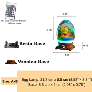 Lámpara de resina personalizada, lámpara de resina Snolax, luz nocturna personalizada, lámpara de epoxi Pokémon, lámpara art déco, regalo personalizado, regalo hecho a mano - Product Image 4