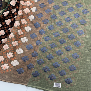 Handloom Coton Broderie Tissu Premium Doux Artisan Textile Respirant Traditionnel Matériel Vêtement Artisanat Décor - Product Image 3