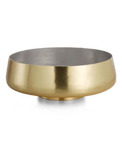 Bol de service personnalisé en métal moulé en or, centre de table durable pour les fêtes de mariage, salades et collations, bol de service mixte - Product Image 5