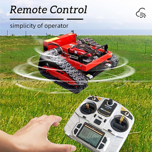 HOT SALE 28V 4-Stroke Cordless Electric Remote Control Lawn Mower <b>Robot</b> <b>Grass</b> <b>Cutter</b> for Garden Industrial Golf Yard Farm 200mm - Product Image 3