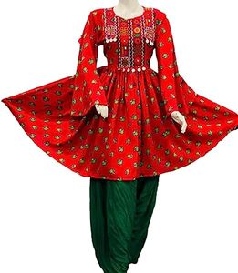 Banjara Tribal ethnique vintage kuchi robe, Afghan/Pakistan Kuchi fête traditionnelle multi couleur robe Kochi robe 3024 - Product Image 3
