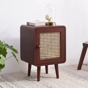 Tables de chevet en rotin de qualité supérieure, tiroir, osier, ensemble de meubles de maison et de décoration, vente en gros du Vietnam - Product Image 2