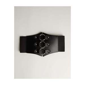 เข็มขัดรัดตัวแบบยืดหยุ่นสำหรับผู้หญิงพร้อมดีเทลห่วงวงแหวนสุดหรู - Product Image 1