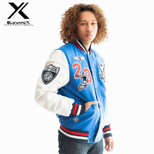 Veste de baseball varsity pour homme haut de gamme personnalisée, en toile, style luxueux, broderie américaine, lettrage respirant - Product Image 4