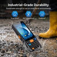 PDA MC405 Android 11 4+64GB Cámara de 13MP 5000mAh Computadora Móvil Escáner de Código de Barras y QR PDA Resistente para Almacenamiento y Logística