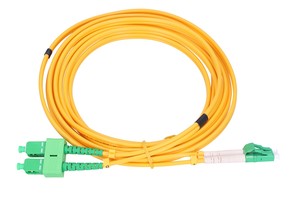 สายแพทช์คอร์ดเอ็กซ์ตร้าลิงค์ SC/APC-LC/APC, โหมดเดี่ยว, ดูเพล็กซ์, 9/125um, 3 มม., 3 ม. - Product Image 1