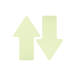 Cinta fosforescente - Cortes, flecha, fosforescente, 10 uds / paquete. - LGPF-NL - Product Image 1