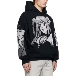 เสื้อฮู้ดผ้าคอตตอนหนานุ่ม 420 แกรม ประดับคริสตัล สำหรับฤดูหนาว ผู้ชาย บริการ OEM - Product Image 3