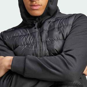 Chaqueta de invierno híbrida para hombre hecha en poliéster con logotipo personalizado al por mayor, chaqueta de invierno híbrida impermeable para uso en exteriores para hombre - Product Image 2