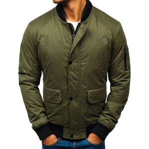 Blouson d'aviateur en satin de haute qualité pour hommes, vêtements d'hiver 2026 légers, broderie de logo personnalisé, nouveau design - Product Image 6