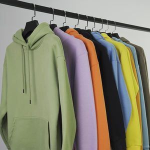 High Quality Custom Logo Winter Hoodies Unisex Polyester Warm Printing Plain Embroidery Pullover Men's Blank Hoodies - Product Image 1