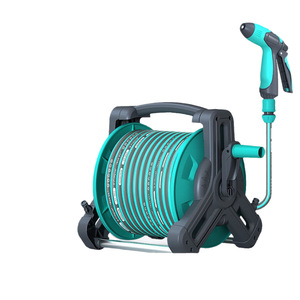 Enrouleur de <span class=keywords><strong>tuyau</strong></span> rétractable automatique GT74 avec pistolet de pulvérisation haute pression et support <span class=keywords><strong>mural</strong></span> pour le lavage de voitures et l'arrosage des jardins - Product Image 2