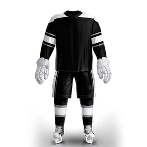 Tenues de hockey sur glace respirantes en maille unisexe fabriquées au Pakistan, tailles plus, vêtements de sport, personnalisation OEM, nom d'équipe, polyester, sublimation - Product Image 1