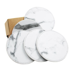 Handmade High Quality <b>Ceramic</b> Eco-Friendly Modern Round <b>Coasters</b> Set - Product Image 3