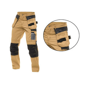 Pantalons de travail pour hommes, pantalons de travail décontractés à haute visibilité, vêtements de sécurité réfléchissants avec taille élastique, cordon de serrage et poches - Product Image 6