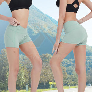 Shorts Deportivos para Mujer de Color Sólido, Transpirables, Ecológicos, de Spandex/Poliéster de Alta Calidad, Hechos en Pakistán, Servicio OEM, Venta al Por Mayor - Product Image 5