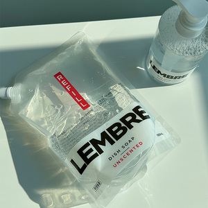 LEMBRE Recarga de jabón para platos Bicarbonato de sodio suave Glicerina Suave Detergente de cocina Líquido desechable para lavar platos - Product Image 1