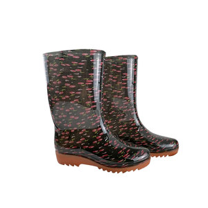 Bottes <span class=keywords><strong>de</strong></span> pluie en PVC pour femmes, imperméables et antidérapantes, pour le travail en extérieur, le camping et la <span class=keywords><strong>pêche</strong></span>, vente chaude - Product Image 2