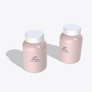 Cilindro de plástico PET Rosa impreso personalizado de alta calidad, botella de embalaje de pastillas de vitamina y medicina hecha en Vietnam - Product Image 3