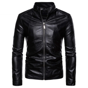 Nouvelle Arrivée Veste en Cuir pour Homme Fabriquée en Usine Écologique Coupe-Vent Manches Longues Style Urbain Hiver Chaud Printemps Respirant - Product Image 1